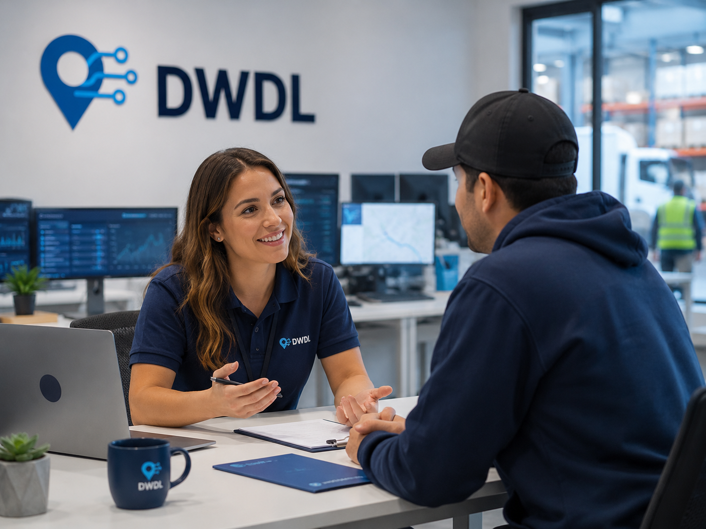 DWDL recruiter meeting with an applicant