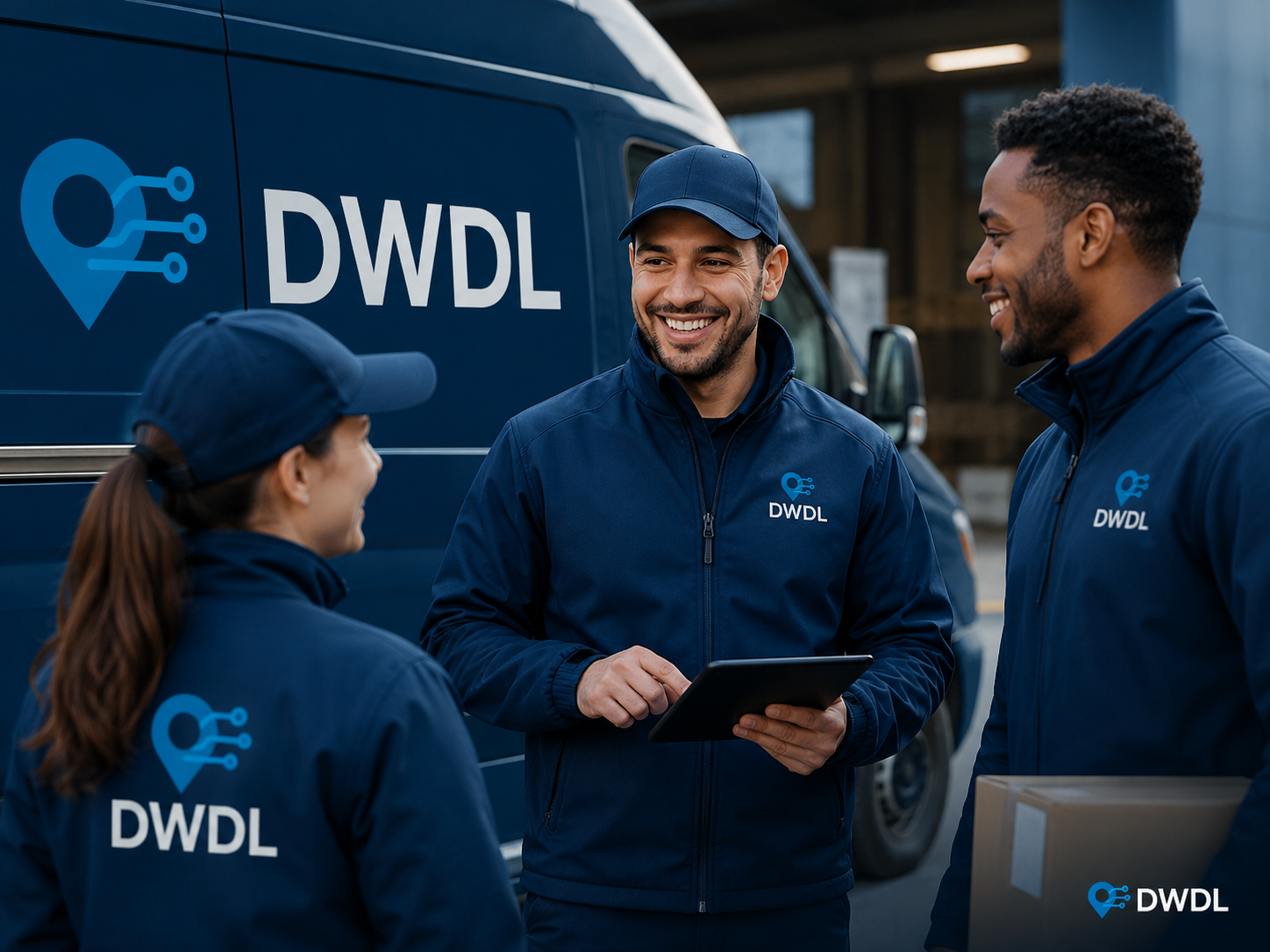 DWDL team members coordinating delivery operations